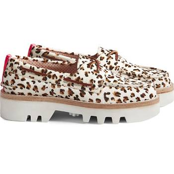 Sperry Cloud Authentic Original 2-eye Lug Leopardie - Damske Mokasíny